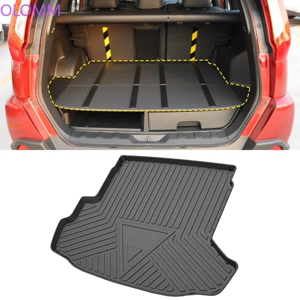 Фото Для Nissan X-Trail T31 T32 T33 2007-2023: всепогодный противоскользящий коврик из TPE для багажника, вкладыш в багажник, аксессуары для интерьера автомобиля №4