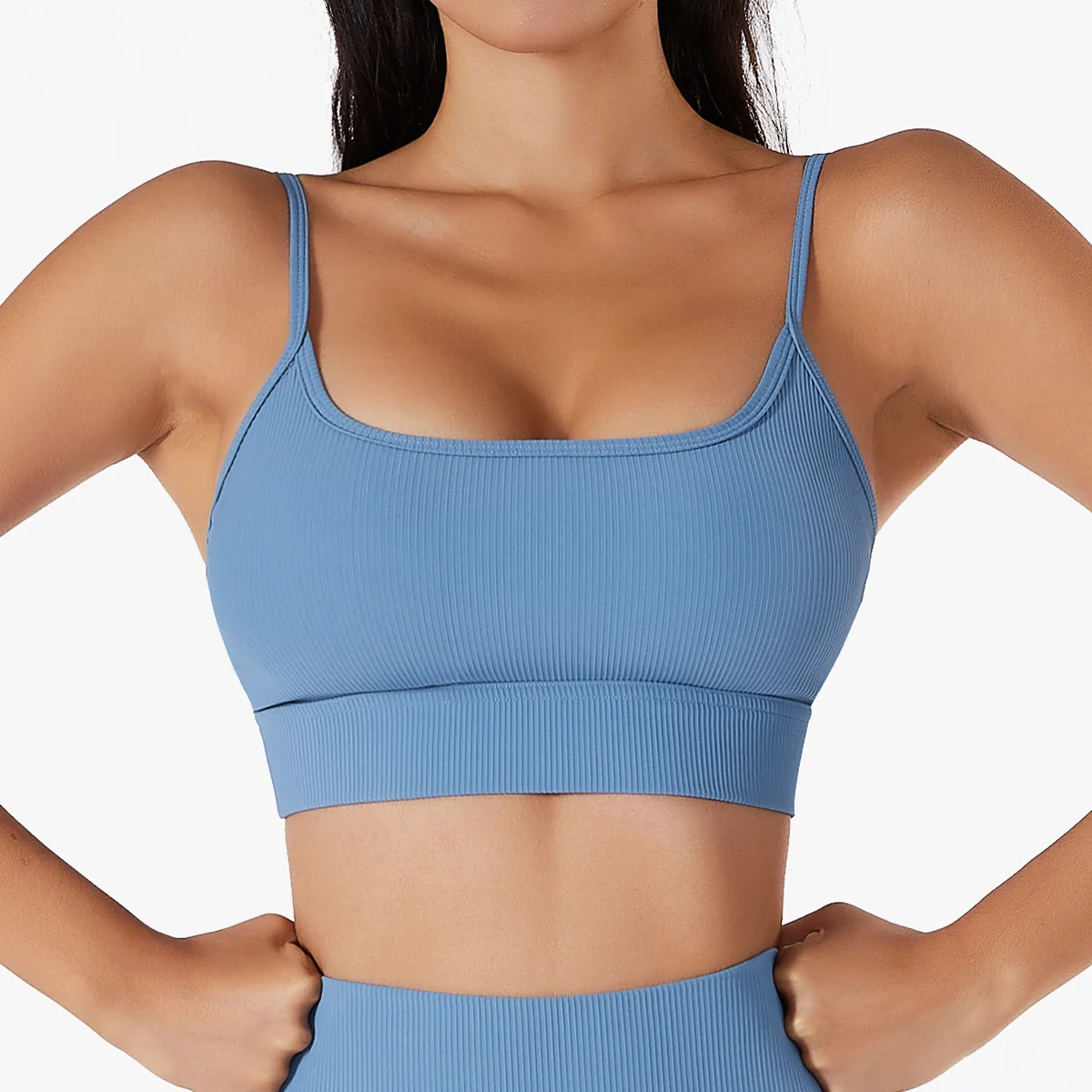

Summer 2022 Women New Design Ribbed Active Wear Sport Bra