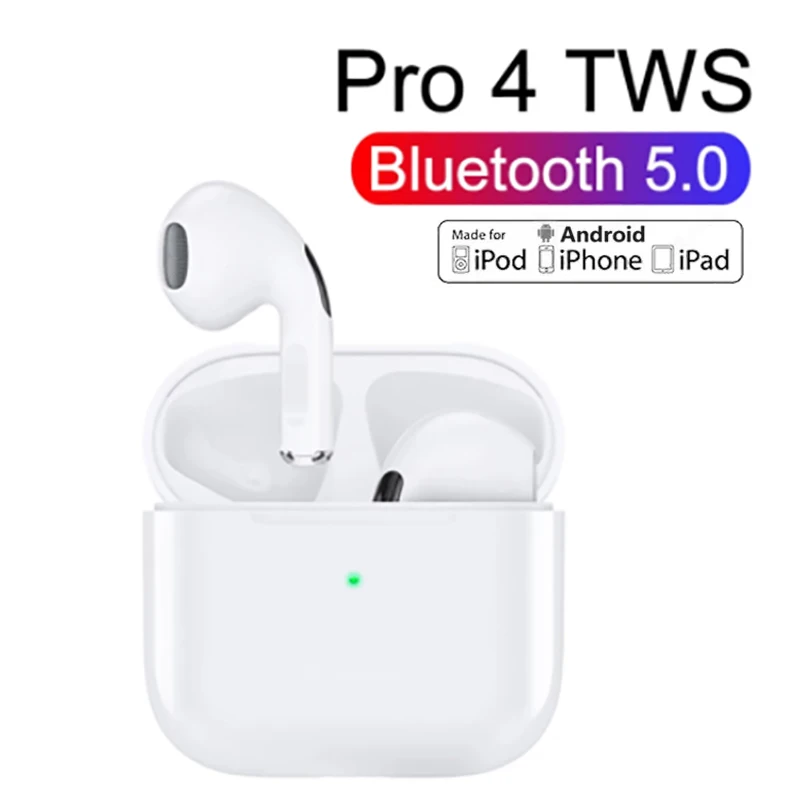 Air4 Pro TWS Bluetooth-наушники; Беспроводная гарнитура; Новые мини-наушники Air 4nd поколения; Гарнитура; Спортивные Игровые наушники с басами и микрофо...