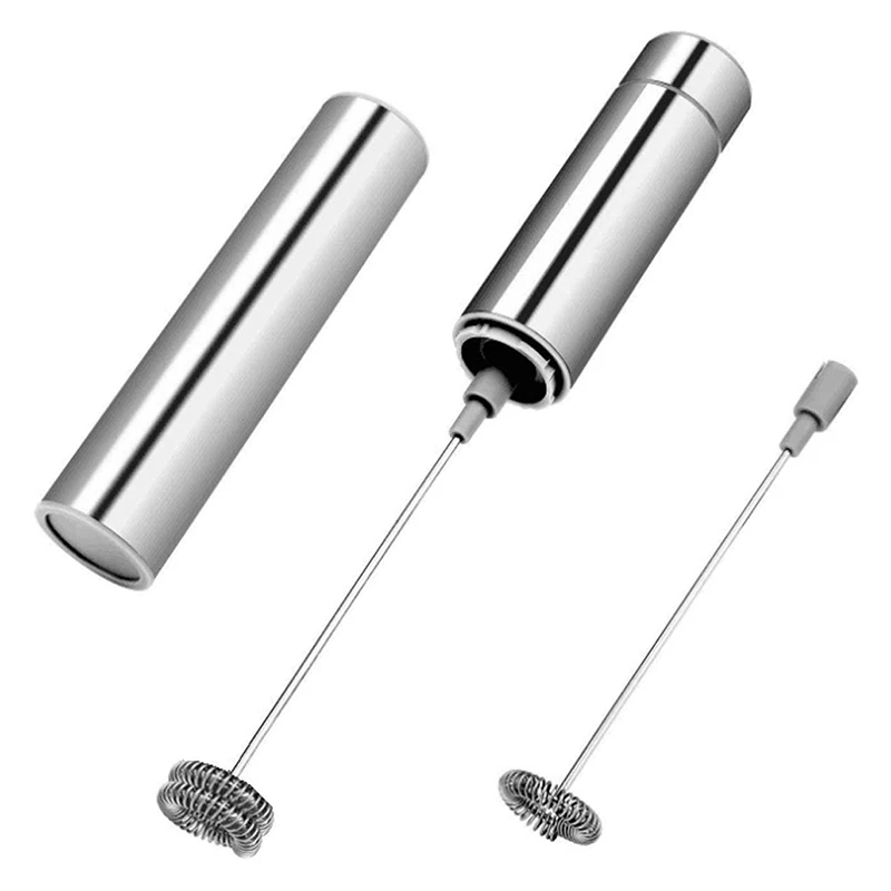 

Milk Frother, Mini Blender Mixer Electric Handheld Mixer, Coffee Frother Foam Maker Egg Beater With 2 Stainless Whisks