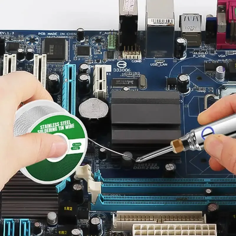 Лёгкая плавкая паяльная проволока для низких температур 20/500 г металлические