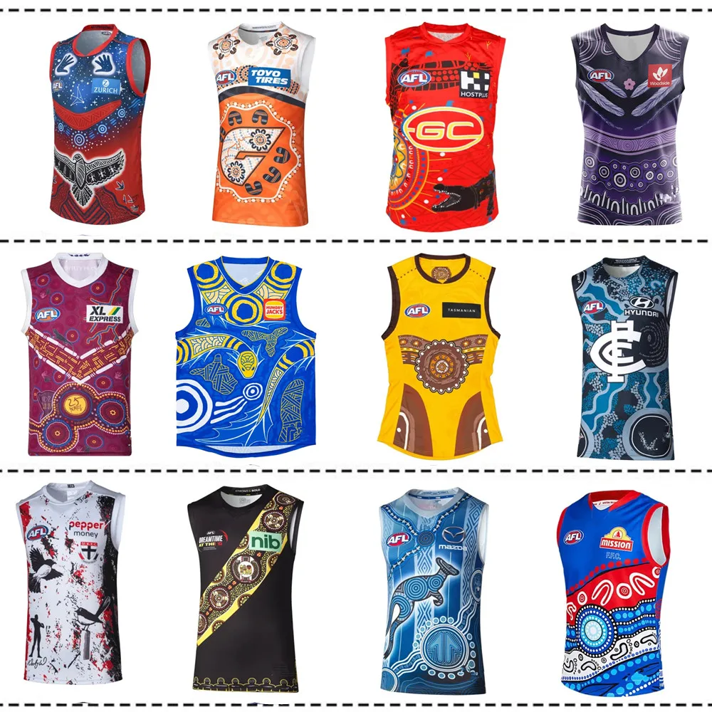2022 г. Брисбен львы DREAMTIME GUERNSEY GWS GIANTS CARLTON блюз тигры Ричмонда боярышник регби