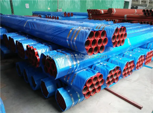 ASTM A53 Тип E Класс B ERW Sch40 Красная окрашенная противопожарная труба Трубы из