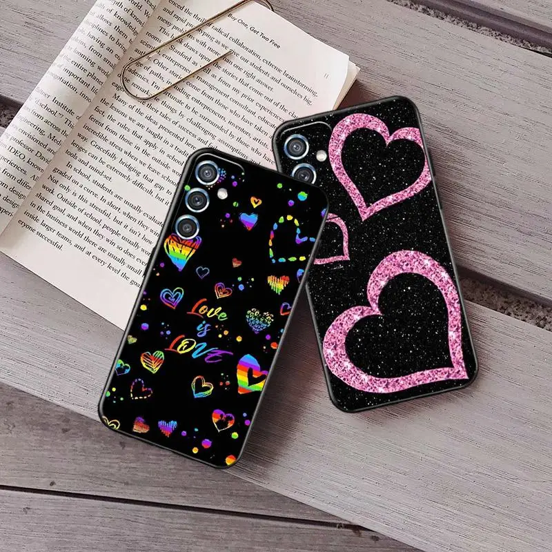 

Heart Pattern Phone Case For Samsung M31 M51 M30 M52 5G M10 M32 M31S M31 M22 M30S M20 M12 M11 90g0 Taser PU Coque Vintage