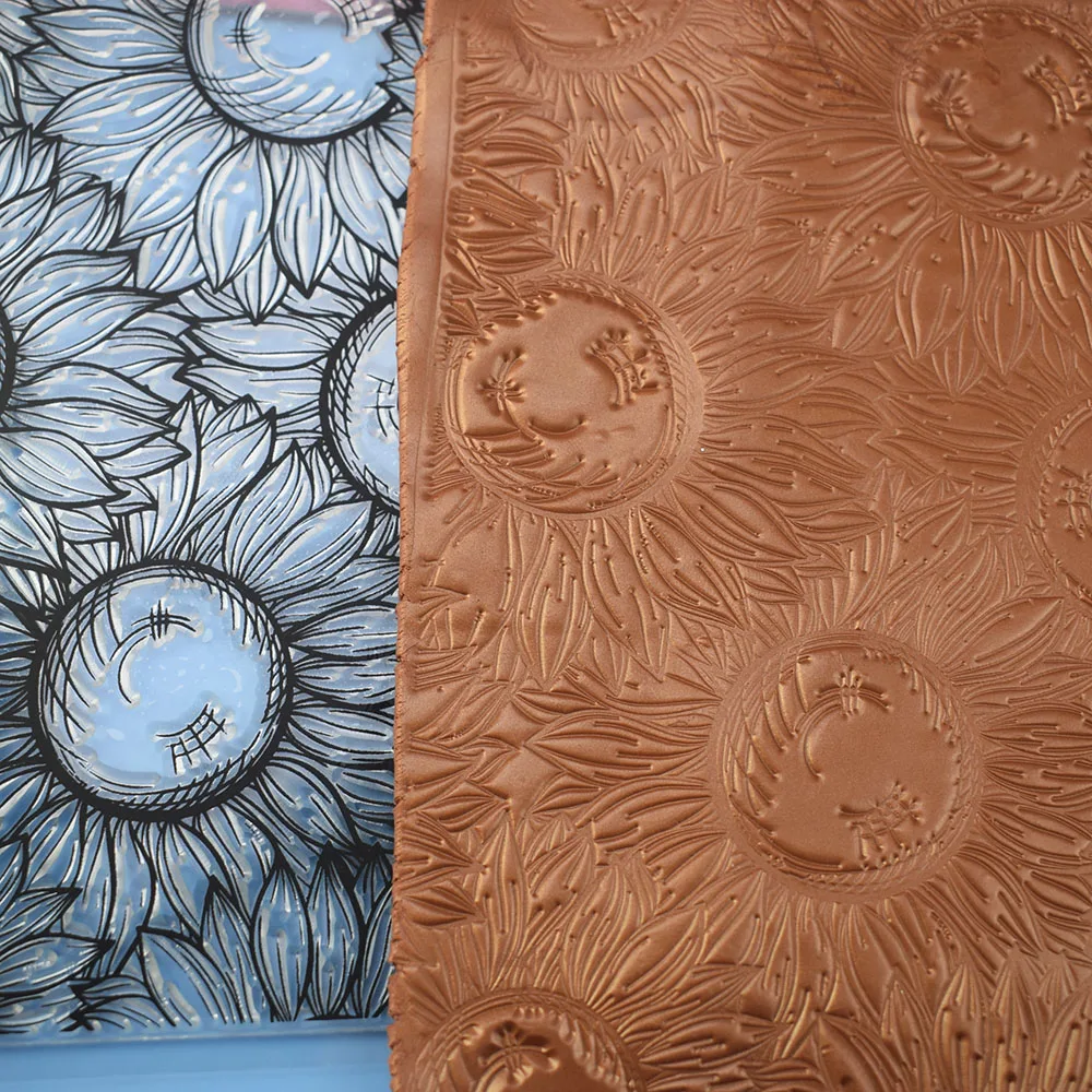 Полный шаблон подсолнуха глина штамп текстура 3D тиснение впечатление Коврик