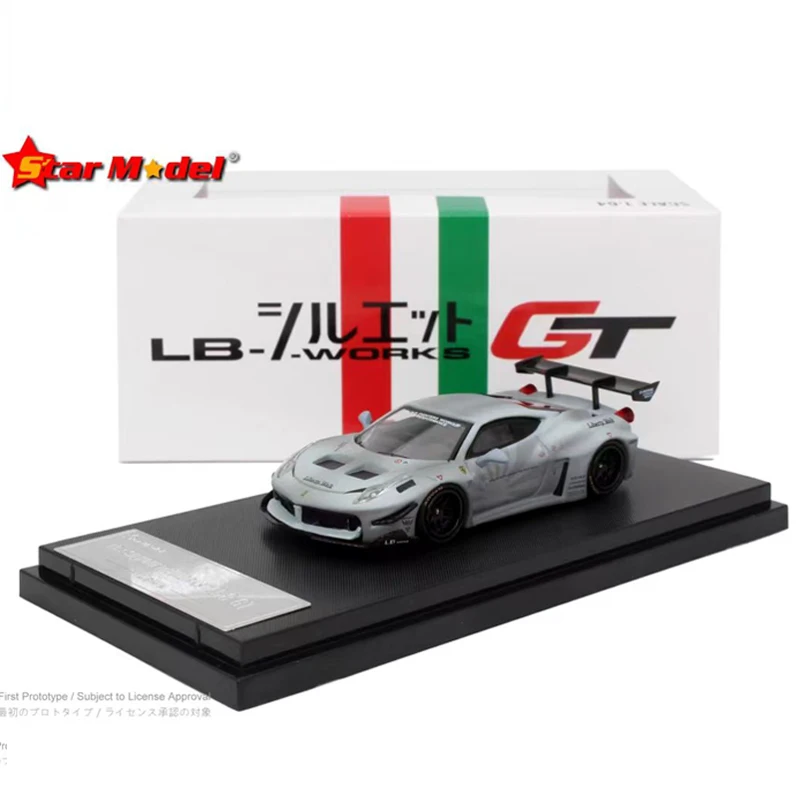 

Star Model 1:64 Alloy Model Car 458GT LBWK LB-Silhouette WORKS Combat Grey