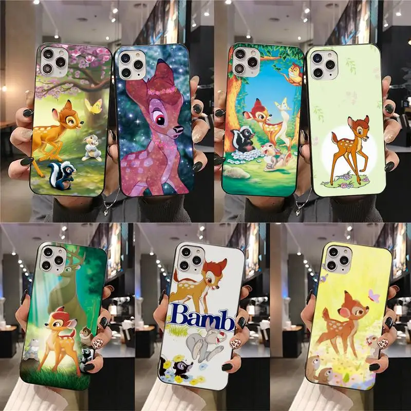 

Cute Bambi Phone Case For iphone 13 12 11 Pro Mini XS Max 8 7 Plus X SE 2020 XR cover