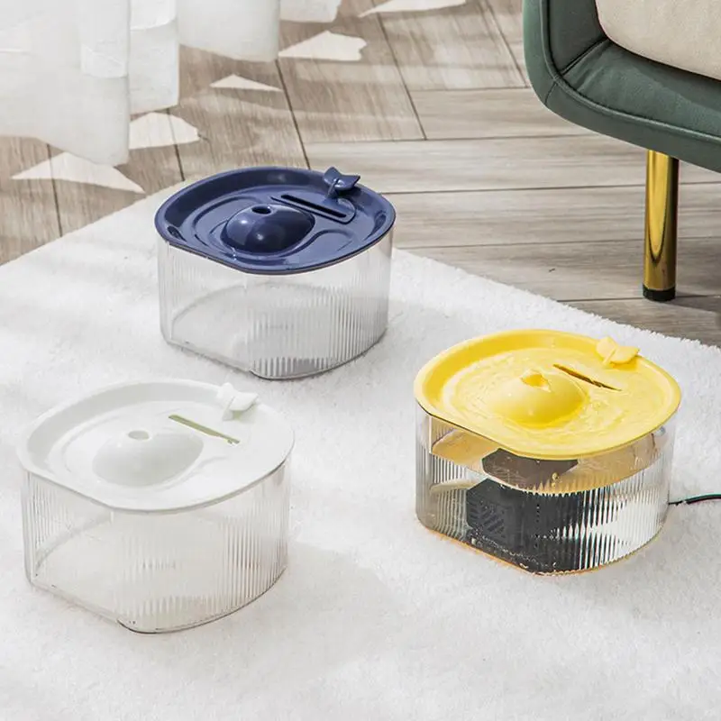 

Automatic Pet Water Fountain Recirculate Filter Large Capacity Filtring Cat Water Drinker Visible Water Level Dog Water Bowl