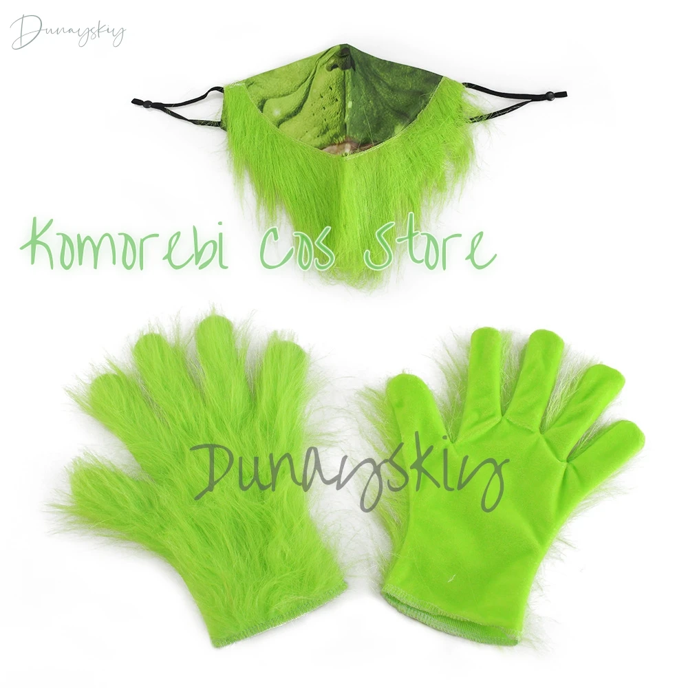 Новые рождественские костюмы одежда для косплея шляпа маска платье Санта-Клауса