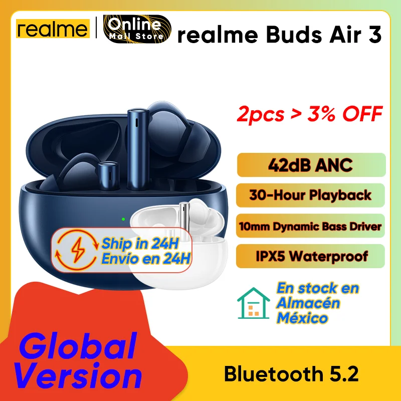 

Беспроводные наушники Realme Buds Air 3 TWS