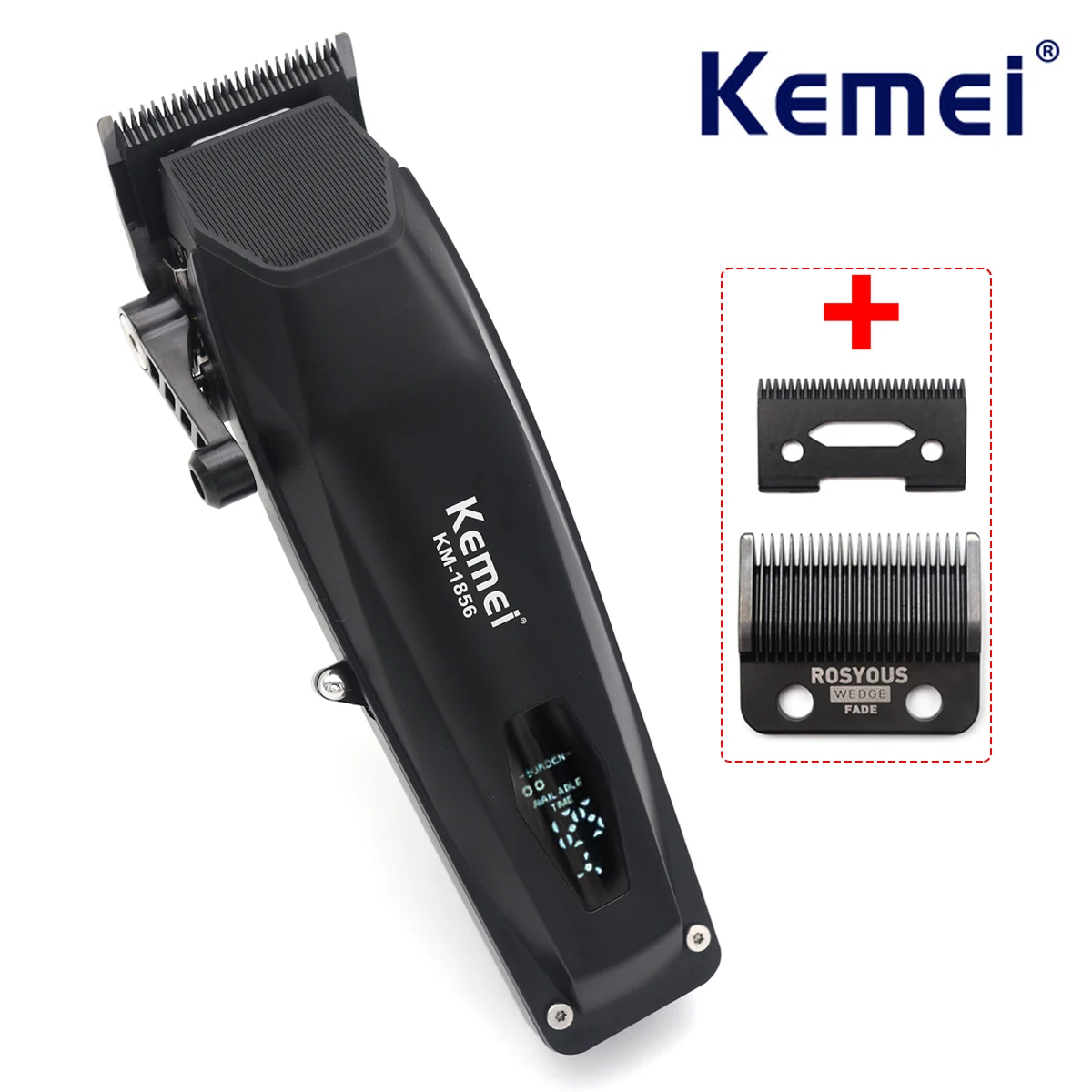 KEMEI электрический перезаряжаемый лучший триммер для волос профессиональная