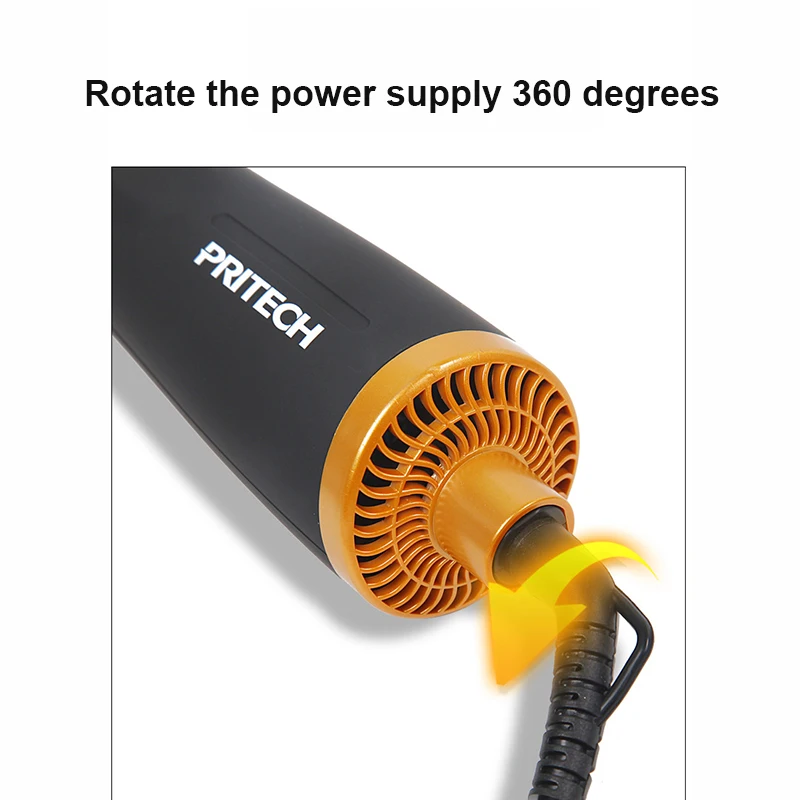 2 в 1 горячий расчесывающий вращающийся электрический утюжок для завивки и выпрямления, пушистый салонный фен-мультитул.