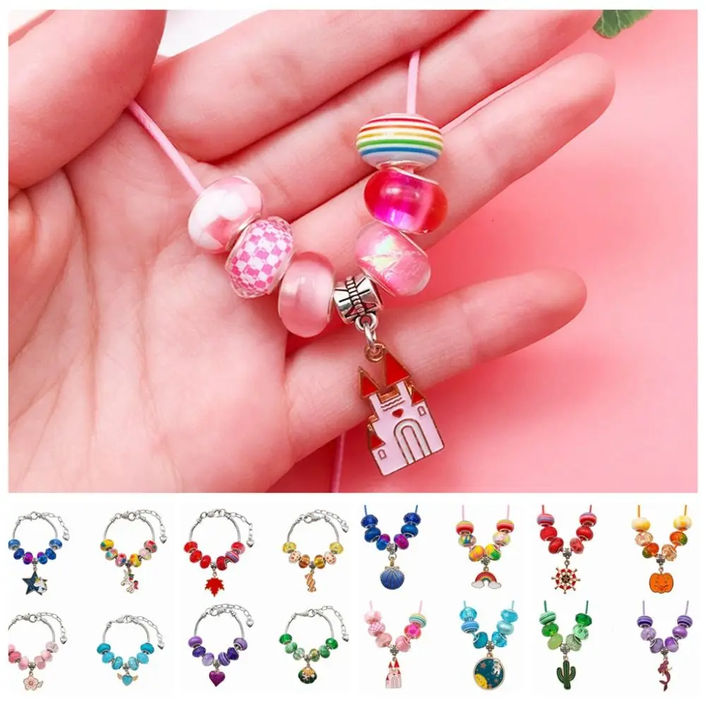 

Набор для изготовления детских браслетов и ювелирных изделий «сделай сам», комплект для изготовления браслетов, подвесок, шармов, браслетов, цепочек