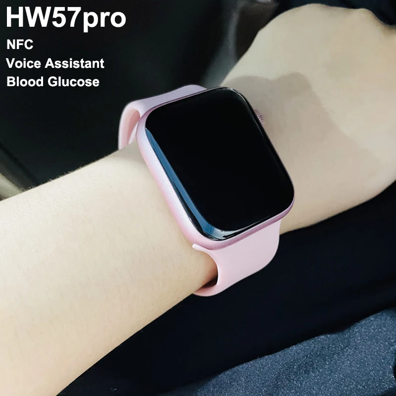 

2022 Newest SmartWatch HW57PRO NFC Smart Watch Siri Men Women Voice Assistant Bluetooth Dial Call Wristband PK HW22 W66 IWO13