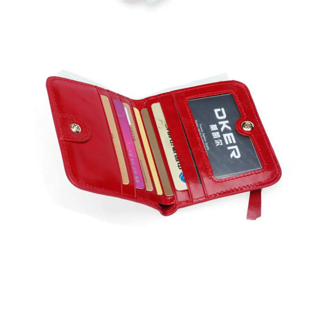 Кошелек из натуральной кожи с RFID-защитой для мужчин и женщин, маленький бумажник с монетницей и кредитницей на цепочке, Милая женская кредитница с кармашком