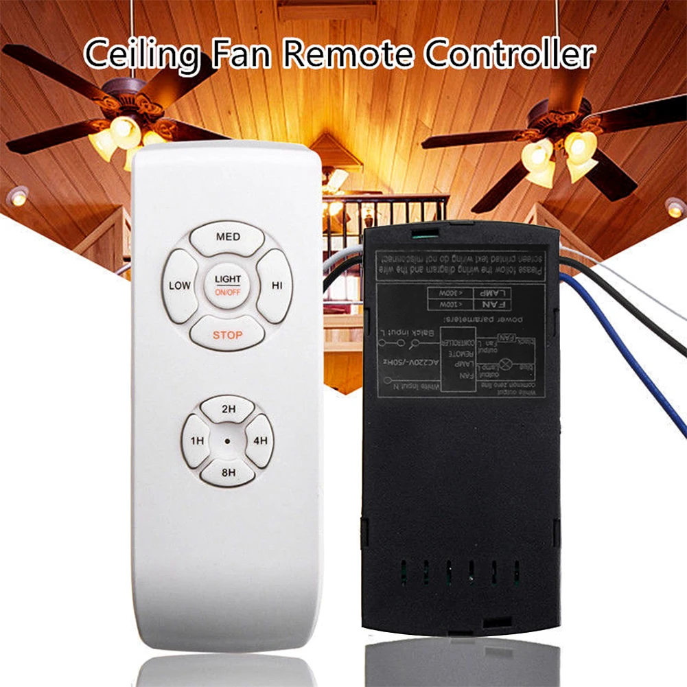110V 220V Ceiling Fan Light Lamp Timing Wireless Remote Control Receiver 30 Meter Distance Remote Switch Speed Control Parts #