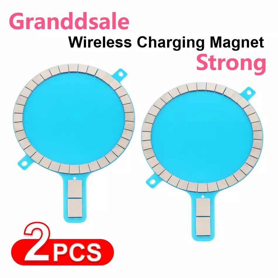 

3D Strong Magnet Sticker Wireless Charging Magnetic For iPhone 11 13 12 Pro Max Mini XS XR Mobile Magnet Huawei Xiaomi Samsung