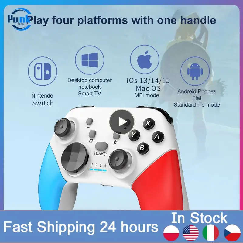 

bluetooth-compatible Wireless Gamepad One Key To Wake Up 6-axis Somatosensory Joystick Game Handle For Switch/pc