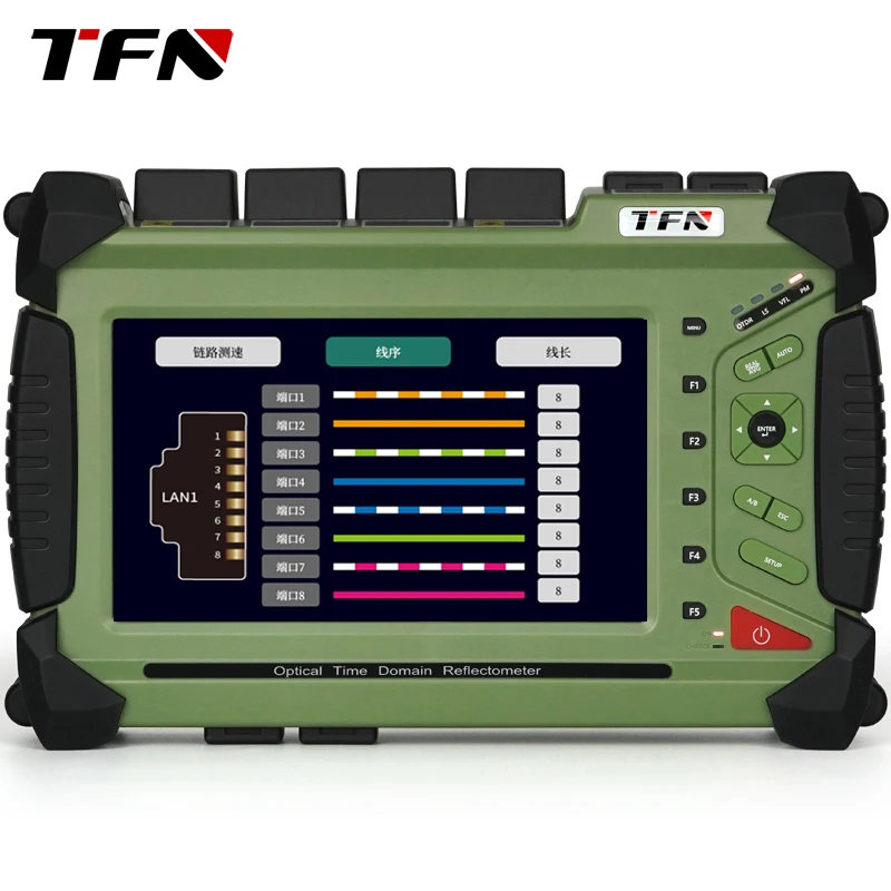 Фото Серия TFN F4 Высший тестер OTDR 1550 нм 45 дБ Высокоточный оптоволоконный OTDR телекоммуникационного класса №4