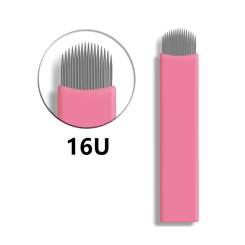 

Nano 0.15mm U Shape 16U Microblading Needles For Permanent Makeup Supplies Manual Eyebrow Blades