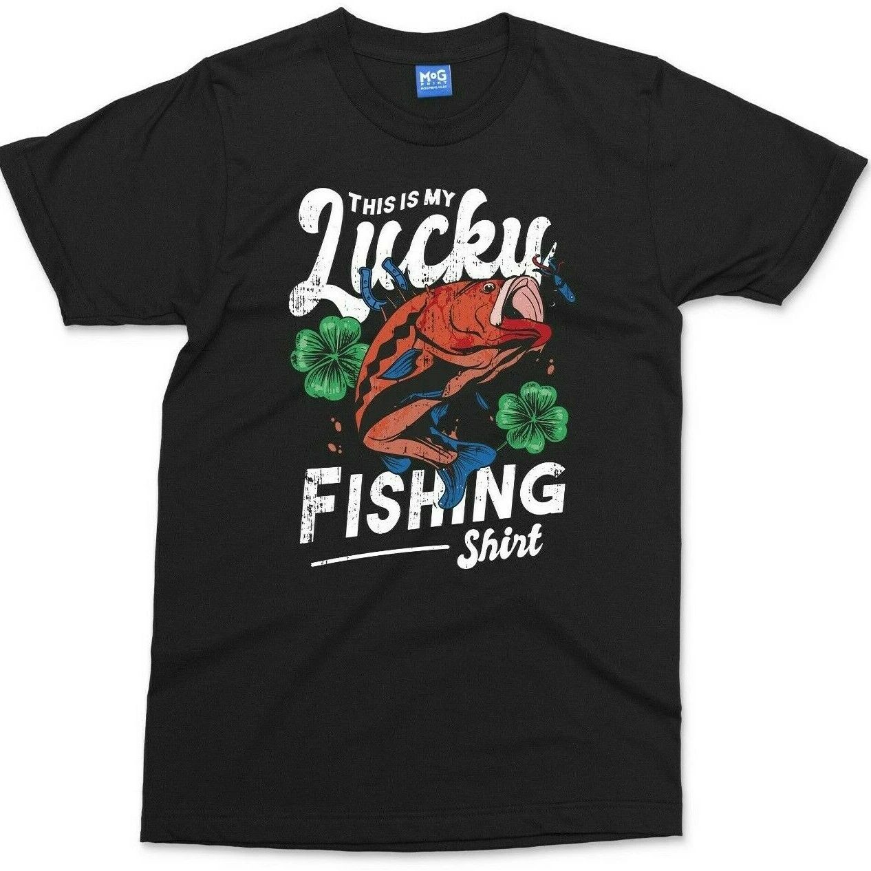 

My Lucky Recreational Fishing T-Shirt Fun Gift T-shirt for Fisherman Dad Grandpa Carp Fish T Shirt. New 100% Cotton Casual Top