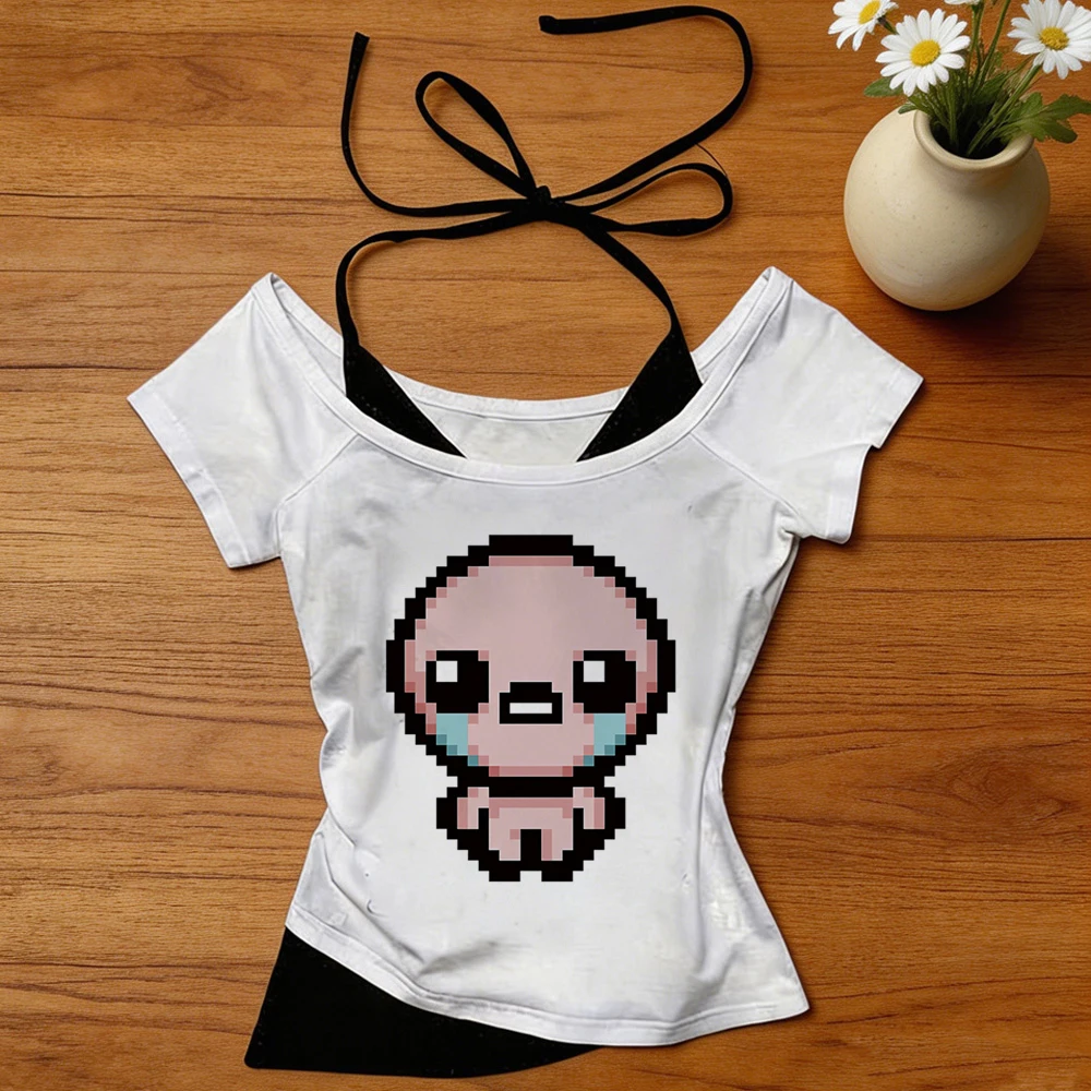 Фото The Binding of Isaac, кроп-топ, девушка, гяру, готика, кутекор, дерзкая рубашка, кутекор, гяру, кавай, забавное аниме №1