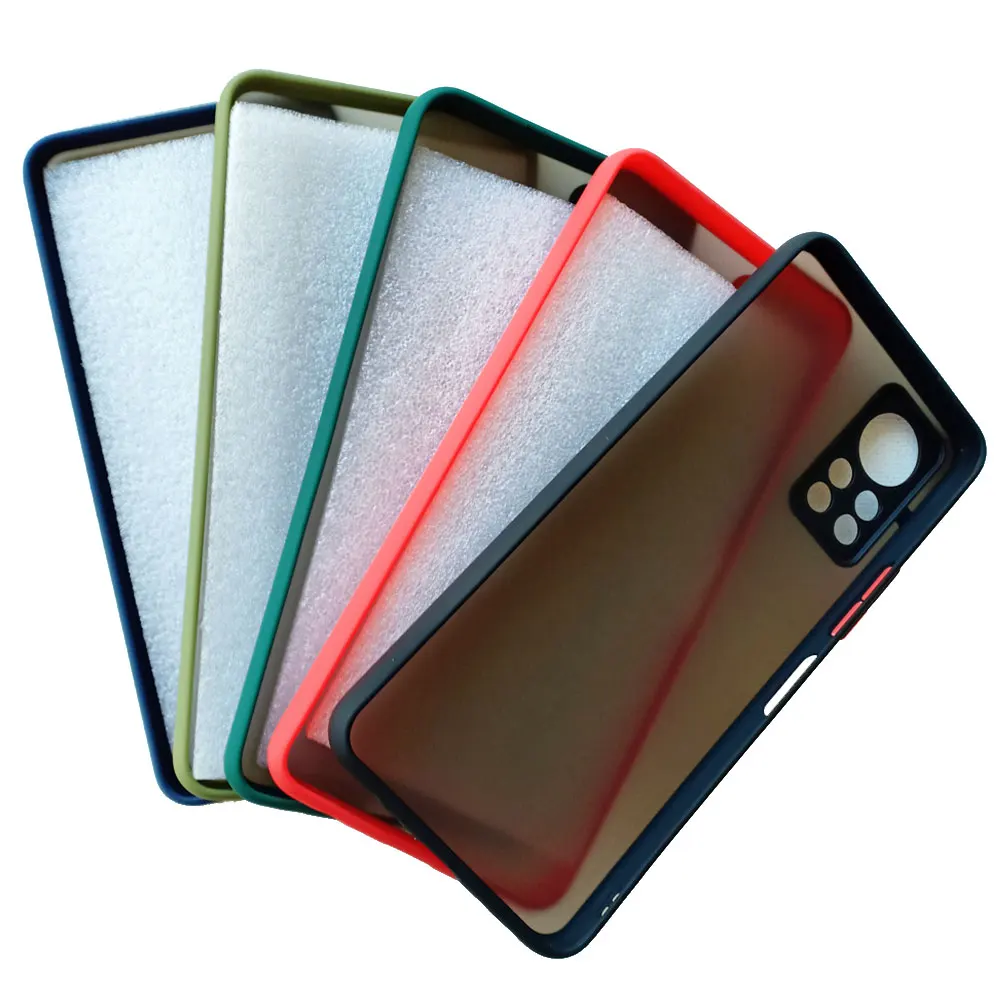 for infinix hot 11s nfc case protection shockproof phone case infinix hot 11s nfc matte back cover x6812b hard protection skin free global shipping
