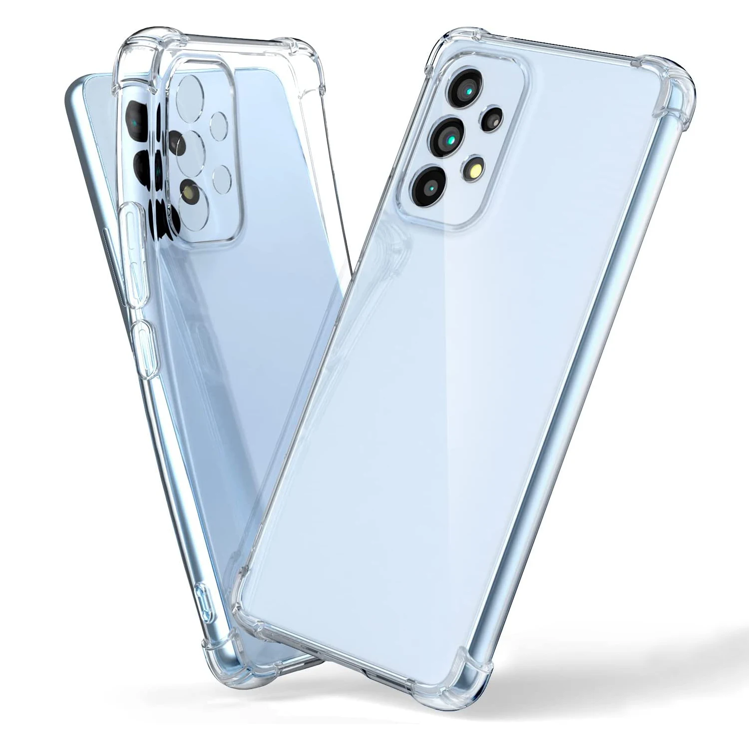 

Flexible Crystal Clear Designed for Galaxy A53 A52 A51 A50 Case, Anti-Yellowing Shock-Absorbent Bumper Case for Samsung A52 5G