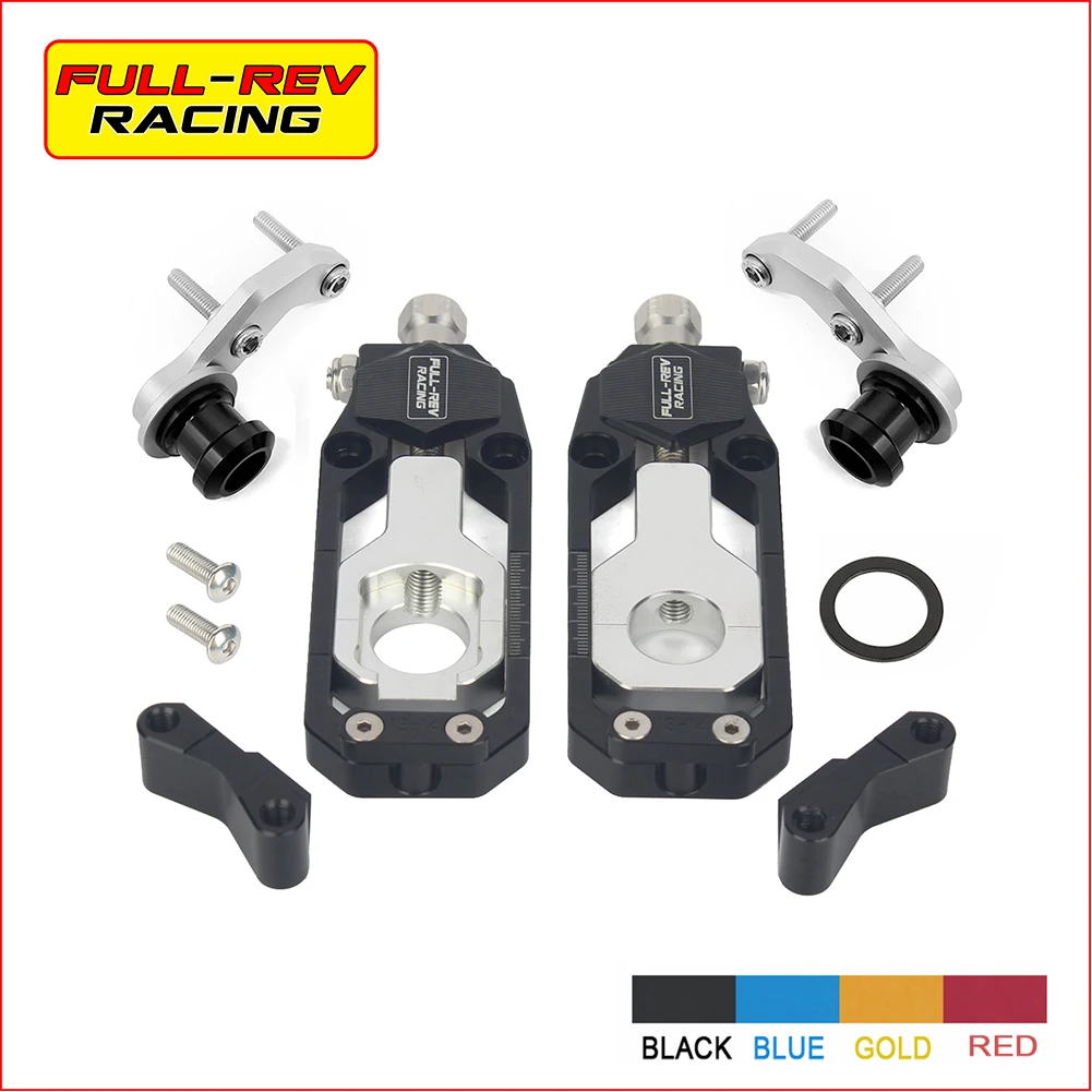 

FULL-REV RACING For KAWASAKI ZX-10R 2008 2009 2010 Chain Adjusters Tensioner With Swingarm Spools Screw Mtotorcyle Accessories