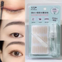 120pcsbag invisible double eyelid stickers with watering can and tweezers lace paste transparent self adhesive eye stickers