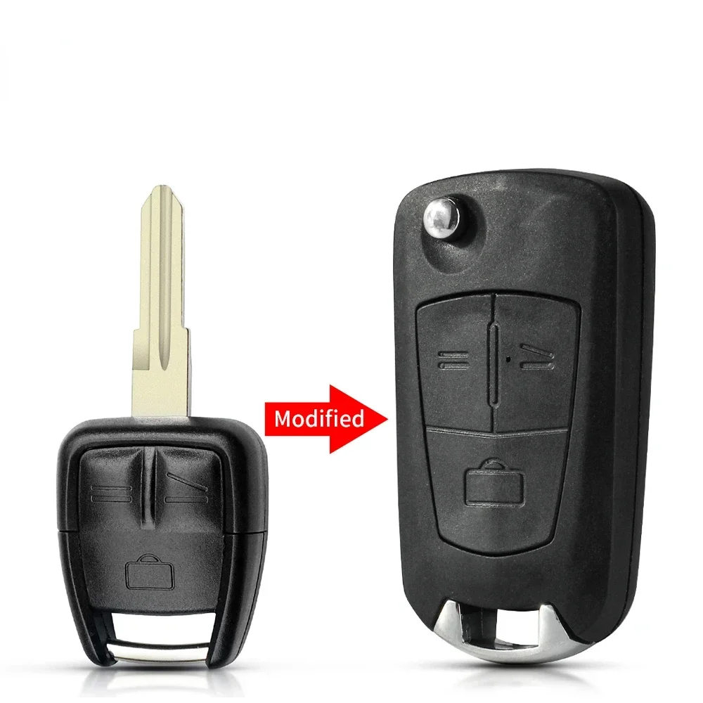 

KEYYOU 1 Шт. Модифицированный Автомобильный Ключ-складной Для Vauxhall Opel Astra Zafira Omega Vectra-автомобильная Брошь Для...