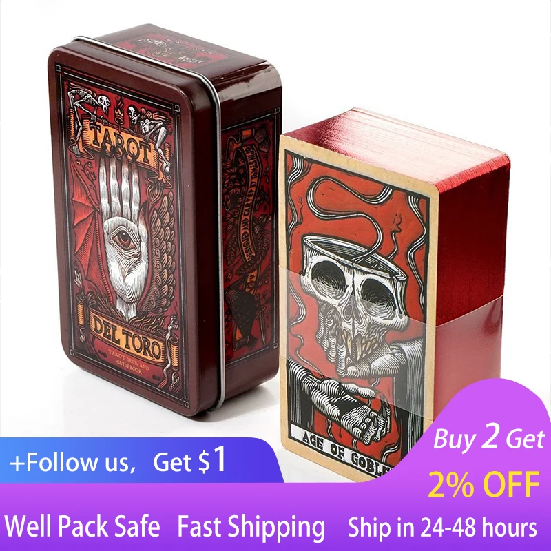 

Iron Box Version Tarot Del Toro Guillermodel Torotaro Card Board Game Tarot Deck Oracles Cards