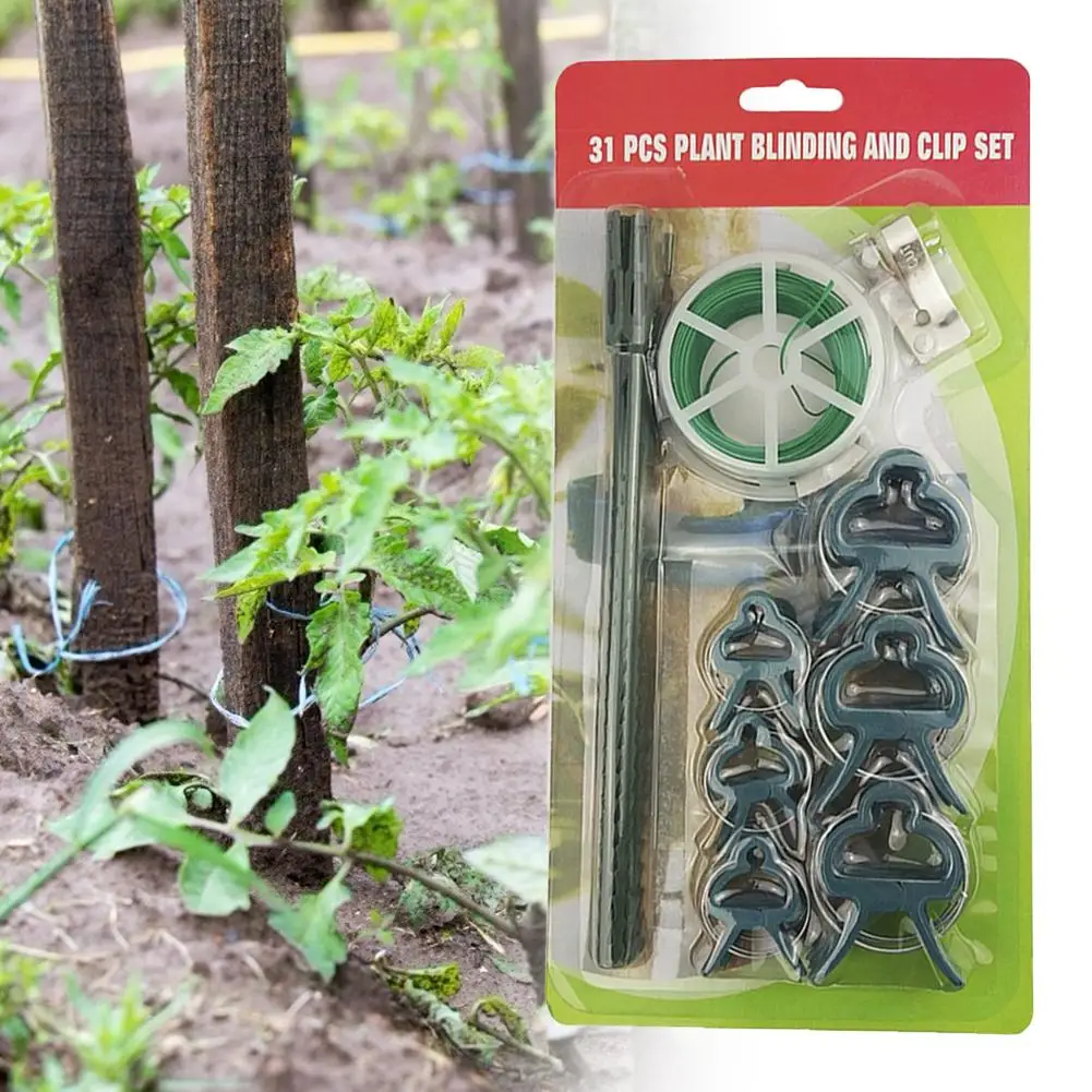 

31 шт. садовые прививочные инструменты, зажим для растений, зажим для садовых костей рыбы, зажим для кабеля, набор зажимов для стебля цветка, р...