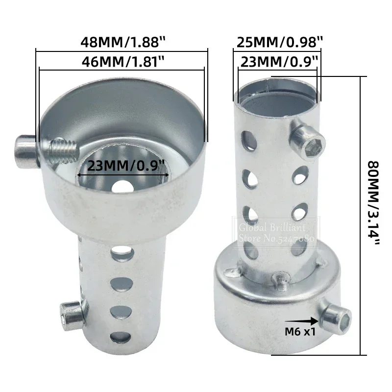 

2 шт. мотоцикл может DB Killer глушитель шума шумоглушитель выхлопной трубы регулируемый глушитель железный 35 мм/42 мм/45 мм/48 мм/60 мм