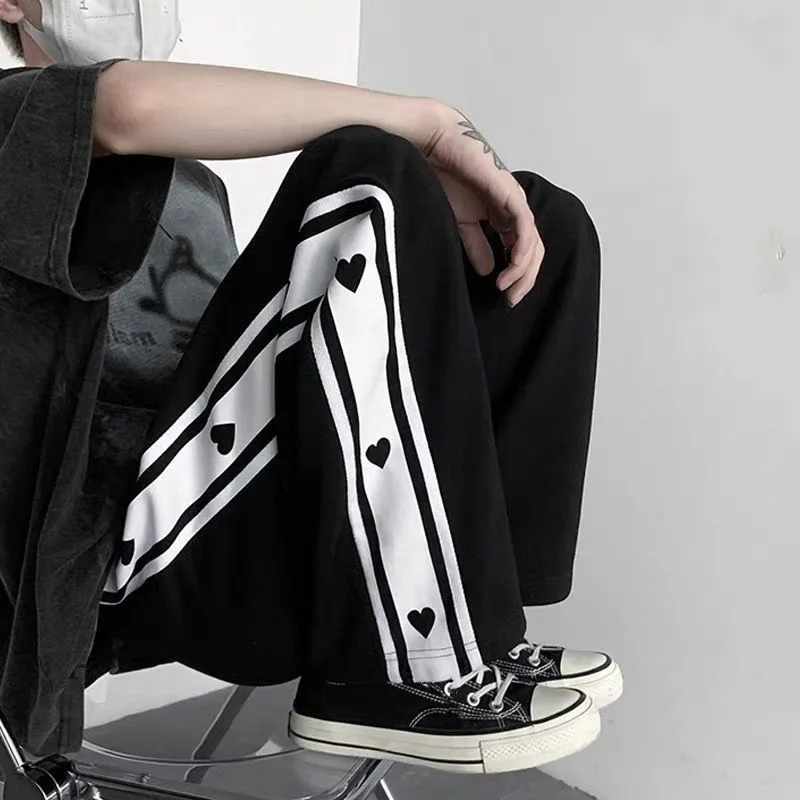 Korean Fashion Sweatpants All-match Summer New Casual Baggy Wide Pants High Street Style Oversized Pants