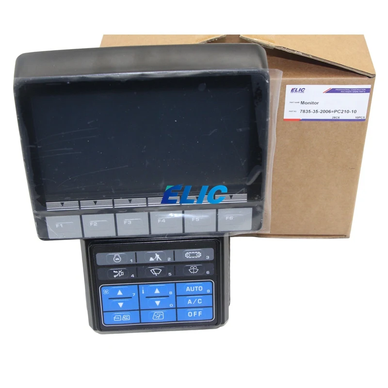 Фото Монитор-приборная панель Elic 7835-35-2006 для экскаватора Komatsu PC210-10 PC210LC-10 с программой №1