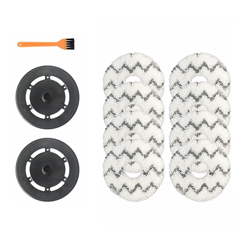 

A06I 11Pcs For Ecovacs Deebot N9+ Accessories Mop Robot Vacuum Cleaner Cleaning Cloth Rag Holder Replacement Part Gray