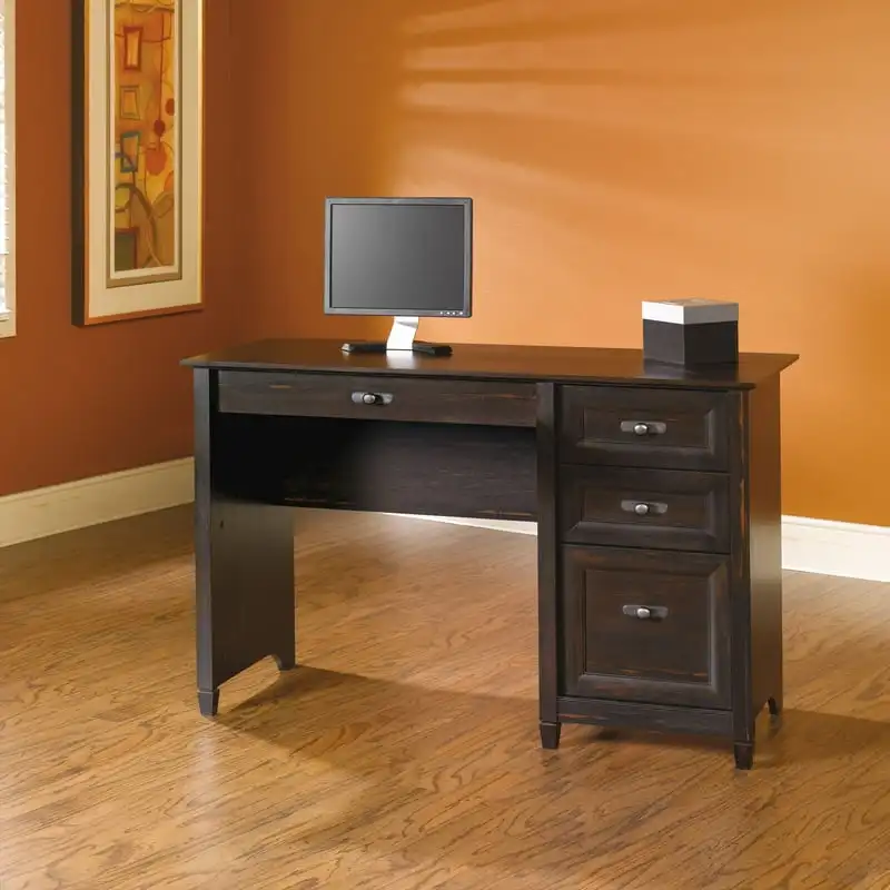 

Cottage Desk, Antiqued Black Paint Consolas Console