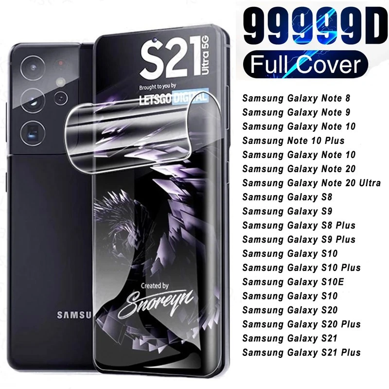 

Hydrogel Film For Samsung Note 20Ultra 10 9 8 Plus Screen Protectors For Samsung Galaxy S20 S22 S21 Ultra S10 S9 S8 Plus