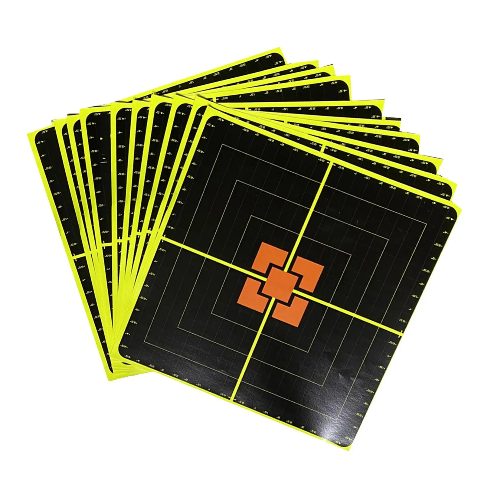 

10x Self-Adhesive Paper Shooting Reactive Target Splatter Hunting 10" Square