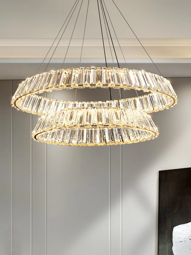 

Nordic Light Luxury Living Room Chandelier Dining Room Crystal Chandelier Modern Minimalist Bedroom Lamp New Store Commercial