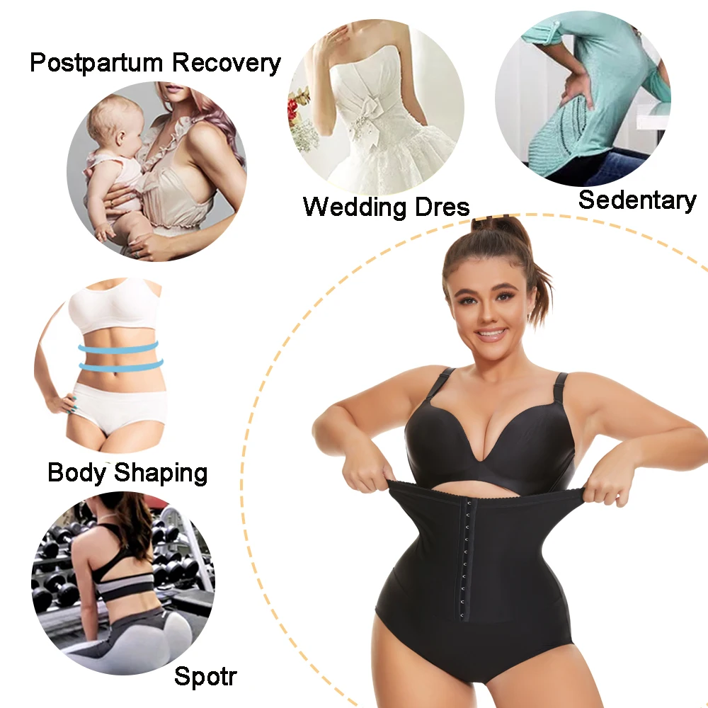 SEXYWG High Waist Body Shaper Tummy Control Panties Women Body Shapewear Shorts Belly Contro Shaper Wear Underwear