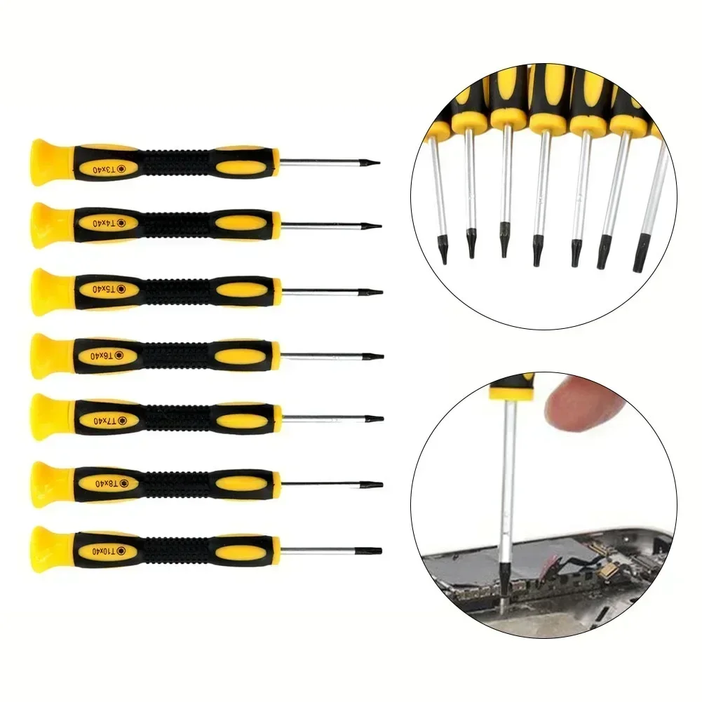 7 шт. отвертка Torx T3-T10H шестигранная со сверлом для отверстий мобильного телефона