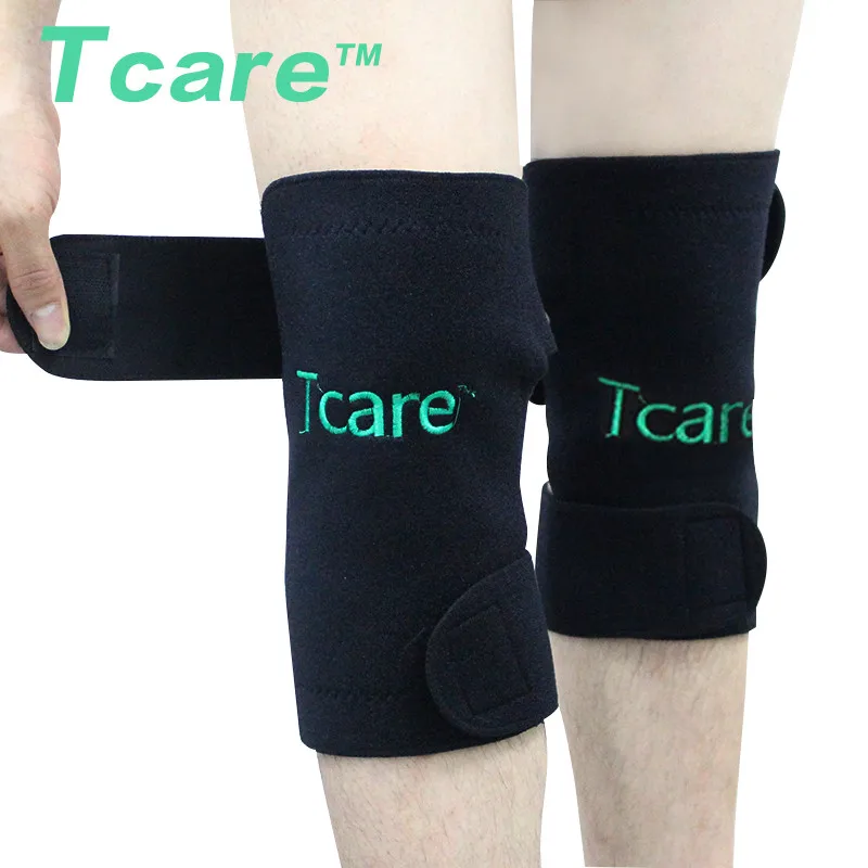 Tcare 1 paio di tormalina autoriscaldante Leggings per ginocchiera supporto per terapia magnetica ginocchiere massaggiatore per ginocchio regolabile assistenza sanitaria
