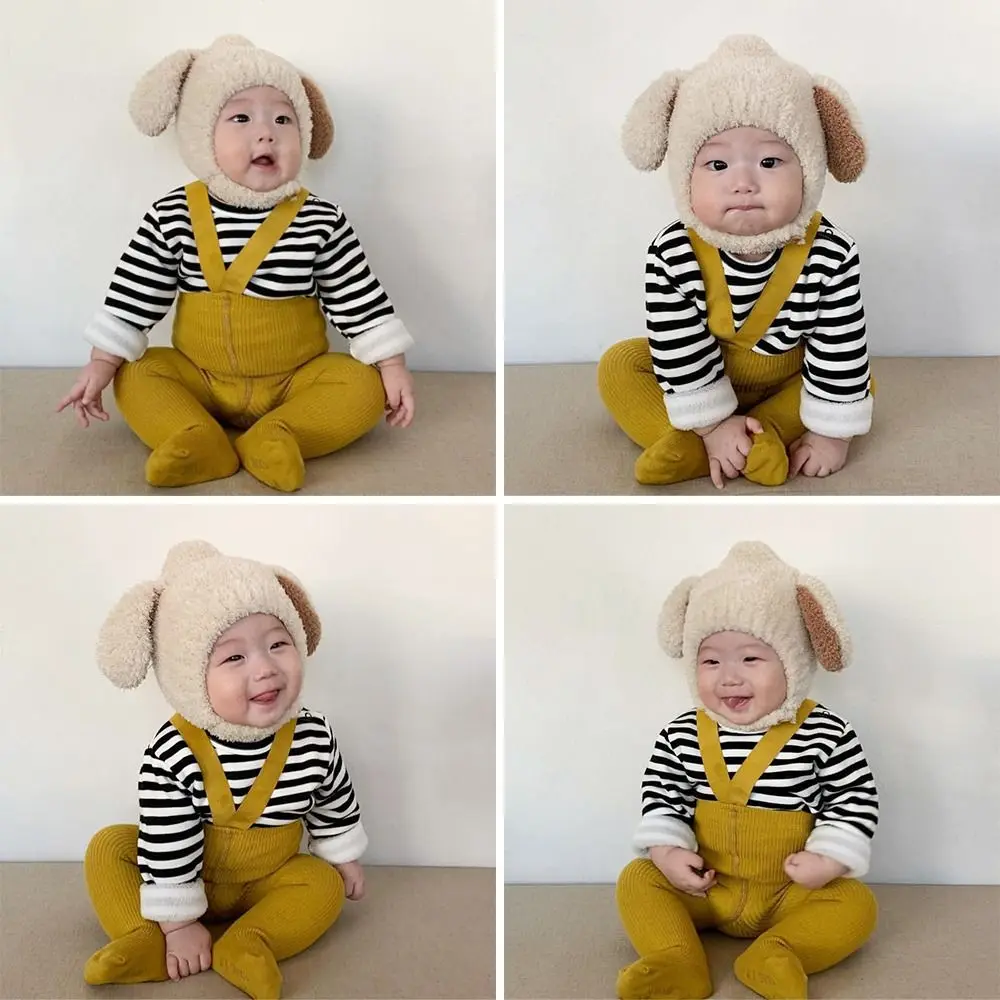 Ветрозащитная плюшевая зимняя детская шапка для детей от 4 до 24 месяцев мягкие