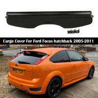 Trunk Cargo Cover For Ford Focus hatchback 2005-2011 Security Shield Rear Luggage Curtain Retractable Privacy Car Accessories