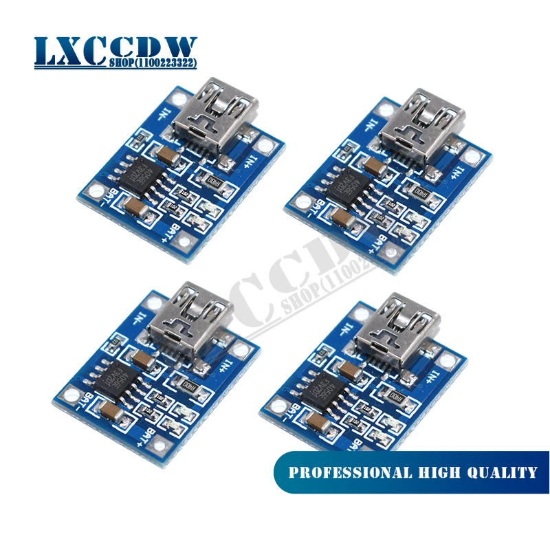 

5 шт., зарядное устройство TP4056 для литий-ионных аккумуляторов