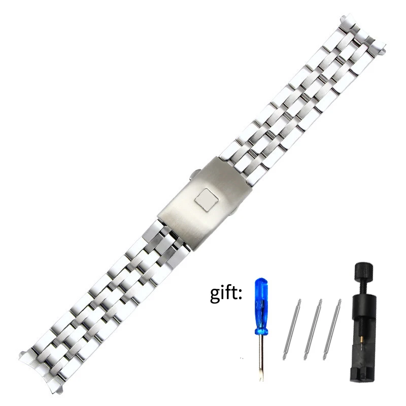Solid Stainless Steel Watch Strap for Tissot Prc200 Steel Belt T014430a Watch Bracelet T461 T17 T014 19MM 20mm Accessories