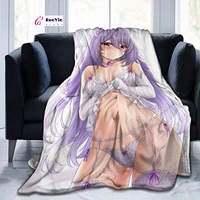 genshin impact anime throw blanket ultra soft micro blanketlight weight warm bed blanket for waifu teen girl women