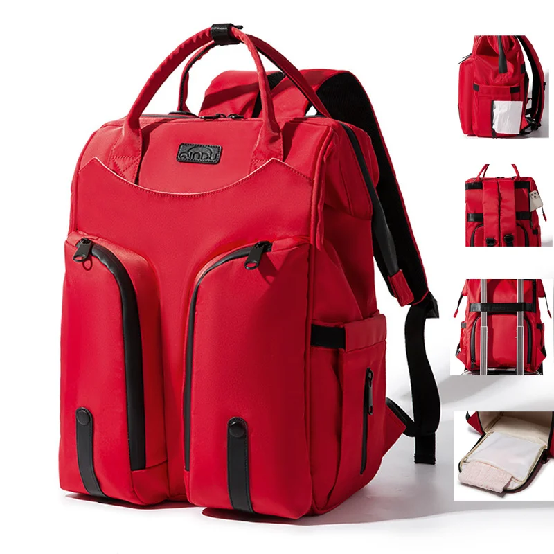 

DAY DAY FUN Travel Mommy Backpack Waterproof Baby Care Diaper Nursing Bottle Insulation Bag Maternity Handbag Stroller Bag
